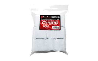 Kleen-Bore Spr Ptch / .38–45 Caliber / 20 Gauge 500-Pack Cleaning Patches