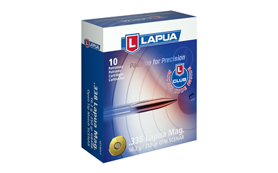 Lapua 338 Lapua 250 Grain Ammunition – 10 Rounds