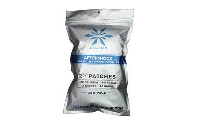 Legend Outdoor Gear Aftershock Ptch 2 1/4" 250-Pack Cleaning Patches