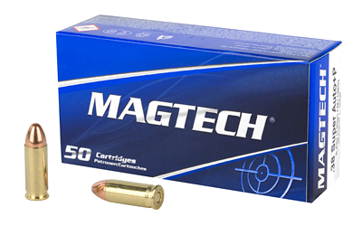 Magtech 38SUPER +p .38 Super 130 Grain Full Metal Jacket Ammunition – 50 Rounds