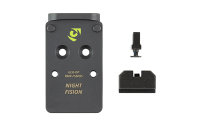 Night Fision Plate+bs RMR Fits FS MOS Glock Night Sights