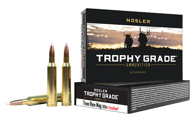 Nosler Trophy Grade 7mm Rem Mag 160 Grain Ammunition – 20 Rounds