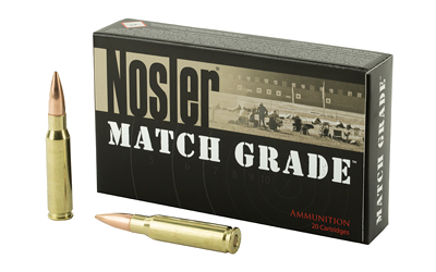 Nosler Match .308 Win 168 Grain Ammunition – 20 Rounds