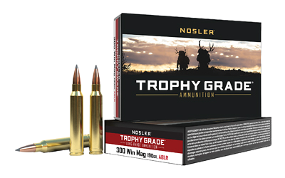 Nosler Trophy Grade .300 Win Mag 190 Grain Ammunition – 20 Rounds