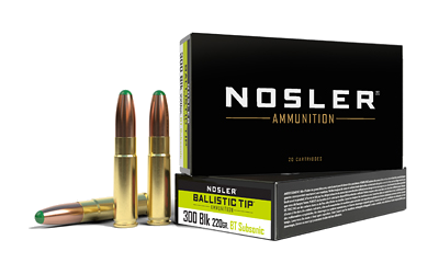Nosler .300 Blackout 220 Grain Ammunition – 20 Rounds