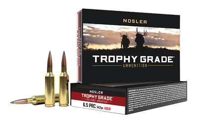 Nosler Trophy Grade 6.5 PRC 142 Grain Ammunition – 20 Rounds
