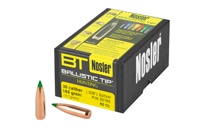 Nosler 30 Caliber 50-Count .308 Win 165 Grain Bullets – 50-Pack