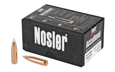 Nosler 30 Caliber Accubond 50-Count .308 Win 180 Grain Bullets – 50-Pack