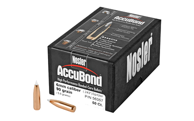 Nosler 6mm Accubond 50-Count .243 Win 90 Grain Bullets – 50-Pack