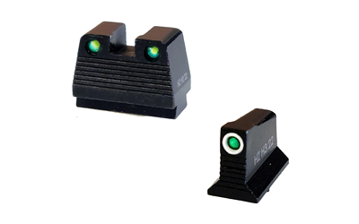 HiViz N2 for MOS Ns Green/Wht Ring Glock Night Sights