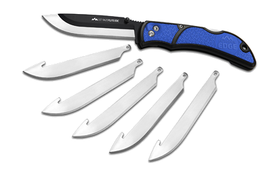 Outdoor Edge Razor-EDC Lt 3.5" 6 Blds Blu Knife