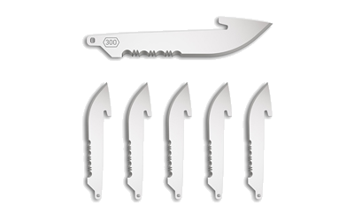Outdoor Edge Drop-Pt 3.0" Srtd Blade 6-Pack