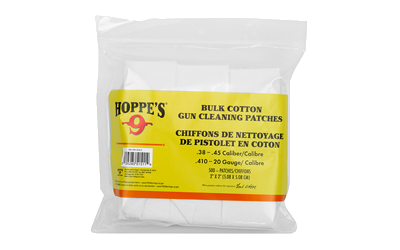 Hoppe's 500-Pack Cleaning Patches – Patch 38-.45 Caliber 500pk