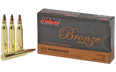 PMC Ammunition .223 Rem 55 Grain SP Ammunition – 20 Rounds