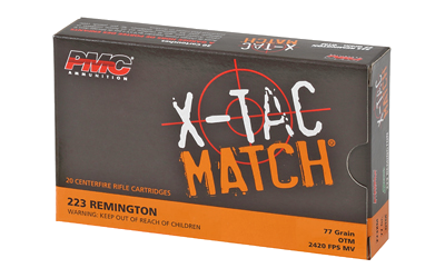 PMC Xtacm .223 Rem 77 Grain Ammunition – 20 Rounds