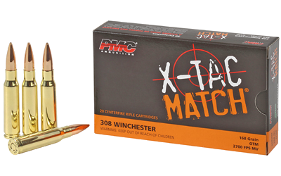 PMC Xtacm .308 Win 168 Grain Ammunition – 20 Rounds