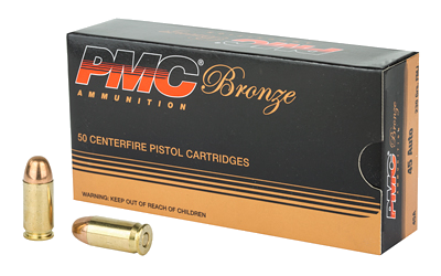 PMC Ammunition .45 ACP 230 Grain Full Metal Jacket Ammunition – 50 Rounds