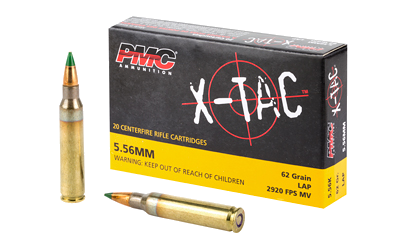 PMC Ammunition Xtac 5.56 NATO 62 Grain Ammunition – 20 Rounds
