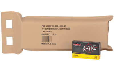 PMC Ammunition Xtac 5.56 NATO 55 Grain Full Metal Jacket Ammunition – 200 Rounds