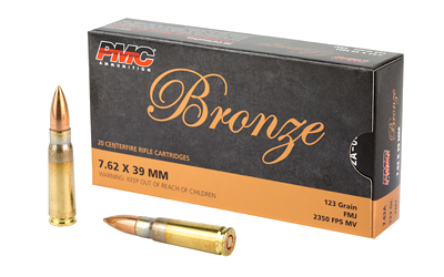 PMC Ammunition 7.62x39 123 Grain Full Metal Jacket Ammunition – 20 Rounds