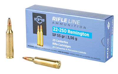 Prvi Partizan 22-250 Remington .22-250 Rem 55 Grain SP Ammunition – 20 Rounds