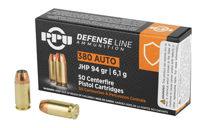 Prvi Partizan .380 ACP 94 Grain Jacketed Hollow Point Ammunition – 50 Rounds