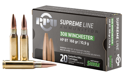 Prvi Partizan Supreme .308 Win 168 Grain Ammunition – 20 Rounds
