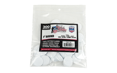 Pro-Shot Products Patches 300-Pack – Patch .22-.270 Caliber 1" 300ct