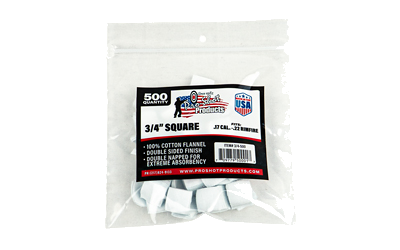 Pro-Shot Products Patches .17–.22 Caliber 500-Pack