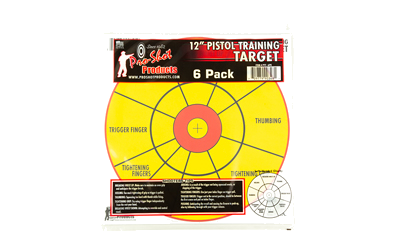 Pro-Shot Products Proshot 12" Bullseye Trng 6-Pack Pistol