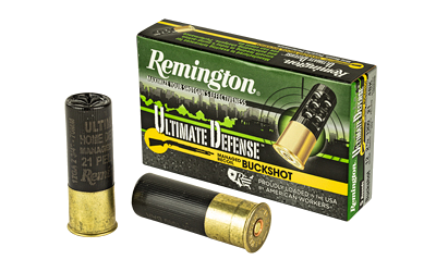 Remington Ult Def 12 Gauge #4 Shot Ammunition – 5 Rounds
