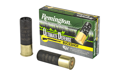 Remington Ult Def 12 Gauge #4 Shot Ammunition – 5 Rounds