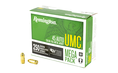 Remington UMC Mp .45 ACP 230 Grain Full Metal Jacket Ammunition – 250 Rounds