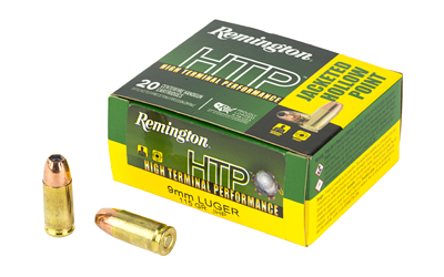 Remington 9mm 115 Grain Jacketed Hollow Point Ammunition – 20 Rounds