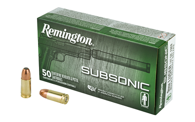 Remington Subsonic 9mm 147 Grain Ammunition – 50 Rounds