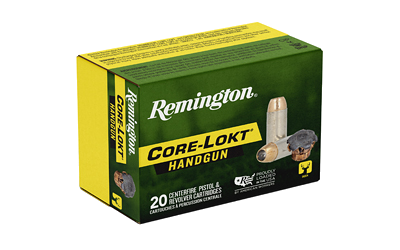 Remington Core-Lokt Hndgun 210 Grain Jacketed Hollow Point Ammunition – 20 Rounds
