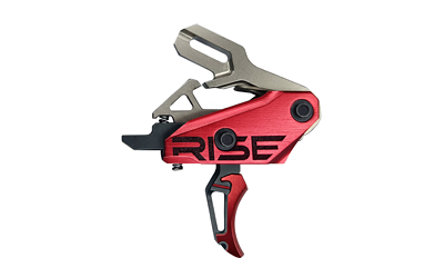 Rise Armament Revolver 535 Black/Red Curved/Flt Blds Trigger