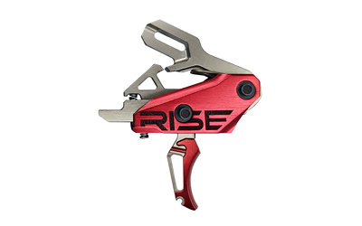 Rise Armament Revolver 535 Silvr/Red Curved/Flt Blds Trigger