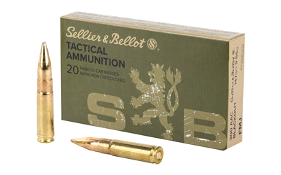 Sellier & Bellot .300 Blackout 147 Grain Full Metal Jacket Ammunition – 20 Rounds