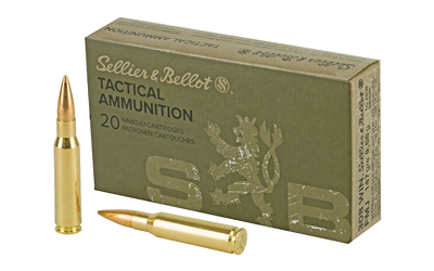 Sellier & Bellot .308 Win 147 Grain Full Metal Jacket Ammunition – 20 Rounds