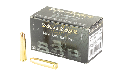 Sellier & Bellot 30carbine 110 Grain Full Metal Jacket Ammunition – 50 Rounds