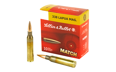 Sellier & Bellot 338lapua 250 Grain BTHP Ammunition – 10 Rounds
