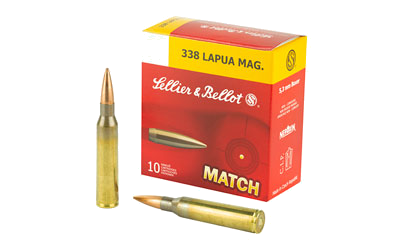 Sellier & Bellot 338lapua 300 Grain BTHP Ammunition – 10 Rounds