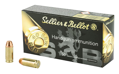 Sellier & Bellot .40 S&W 180 Grain Full Metal Jacket Ammunition – 50 Rounds