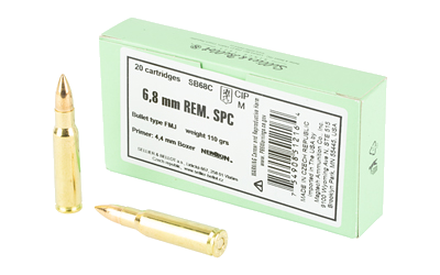 Sellier & Bellot 6.8spc 110 Grain Full Metal Jacket Ammunition – 20 Rounds