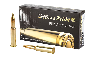 Sellier & Bellot 762x54r 180 Grain Full Metal Jacket Ammunition – 20 Rounds
