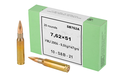 Sellier & Bellot 147 Grain Full Metal Jacket Ammunition – 20 Rounds