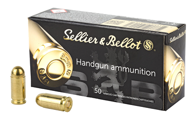 Sellier & Bellot 9mm 95 Grain Full Metal Jacket Ammunition – 50 Rounds