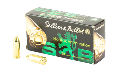 Sellier & Bellot Non Tox 9mm 124 Grain Ammunition – 50 Rounds