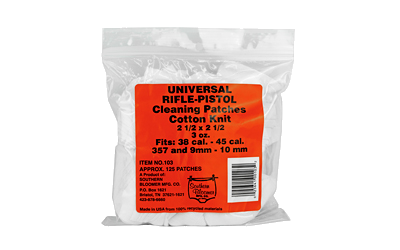 Southern Bloomer Rifle/Pistol 2.5x2.5" 125-Pack Cleaning Patches